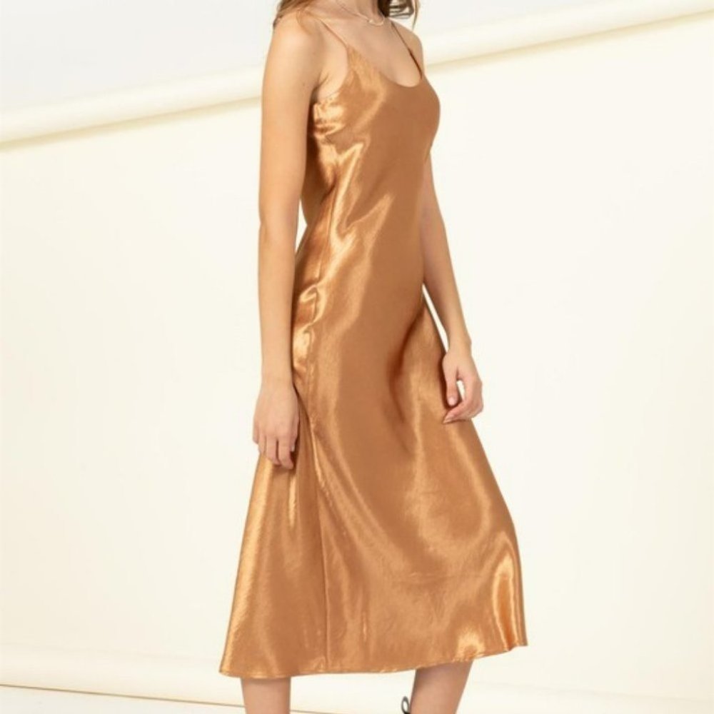 Touch Me Gently Cami Midi Dress (Brown Sugar) - Picture 10 of 10